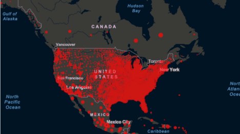 Tình hình dịch bệnh Covid 19 giữa Hoa Kỳ và Canada
