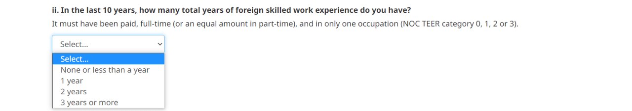 Tính điểm CRS theo Express Entry L&C Global