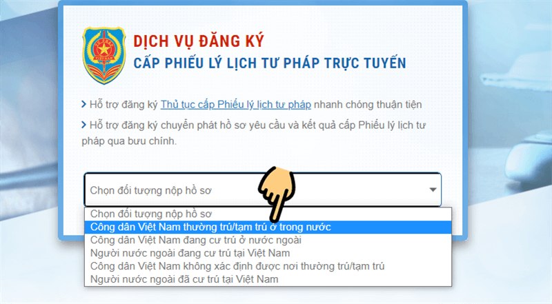 Hướng dẫn làm lý lịch tư pháp online L&C Global
