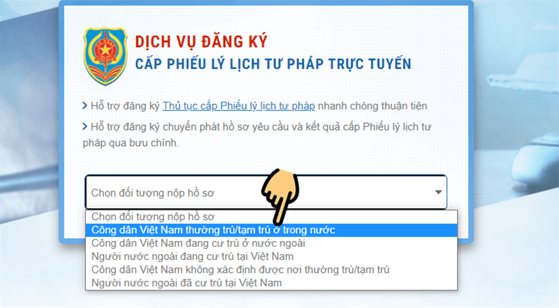 Hướng dẫn làm lý lịch tư pháp online L&C Global