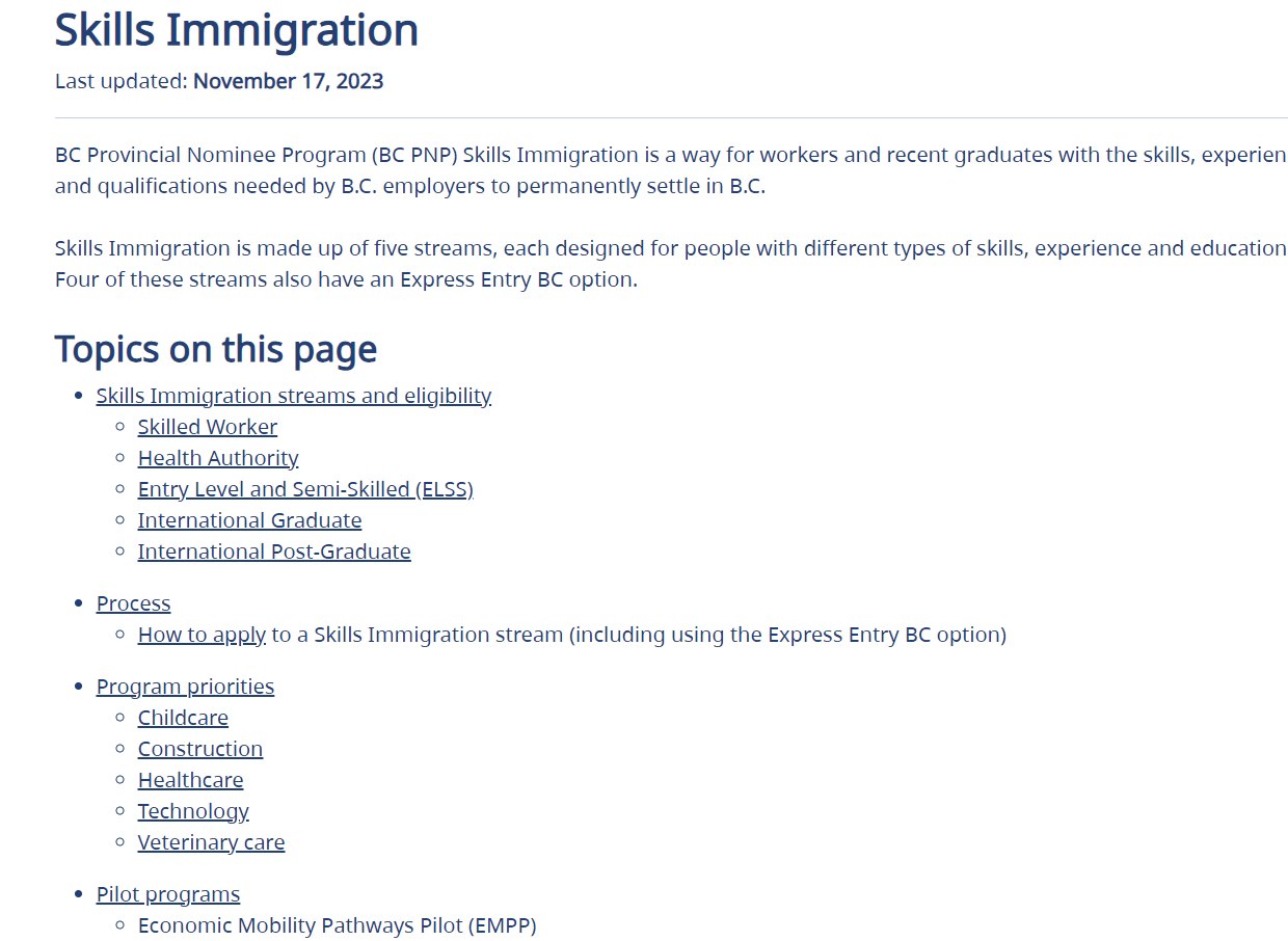 British Columbia và Ontario tăng thư mời đề cử