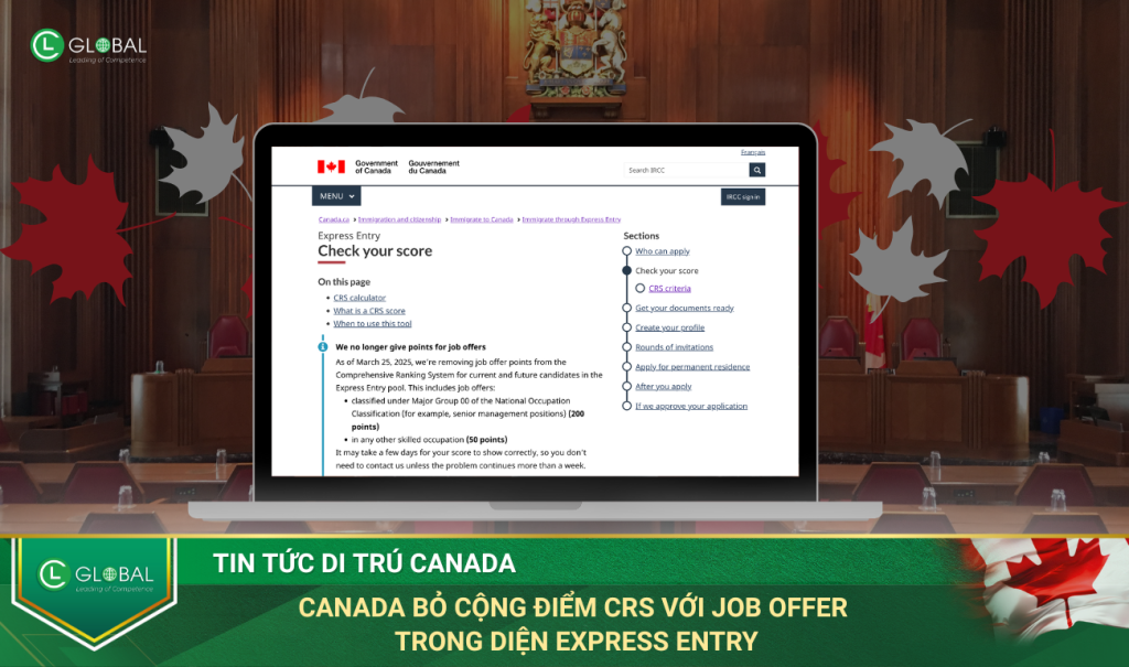 Canada Bỏ Cộng Điểm CRS Với Job Offer Trong Diện Express Entry